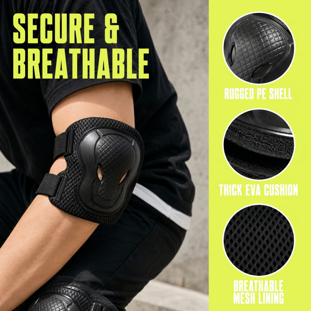 6-teiliges 6-in-1-Set Kniescho – Mountain Biking Elbow Pads Bewertung und Preis